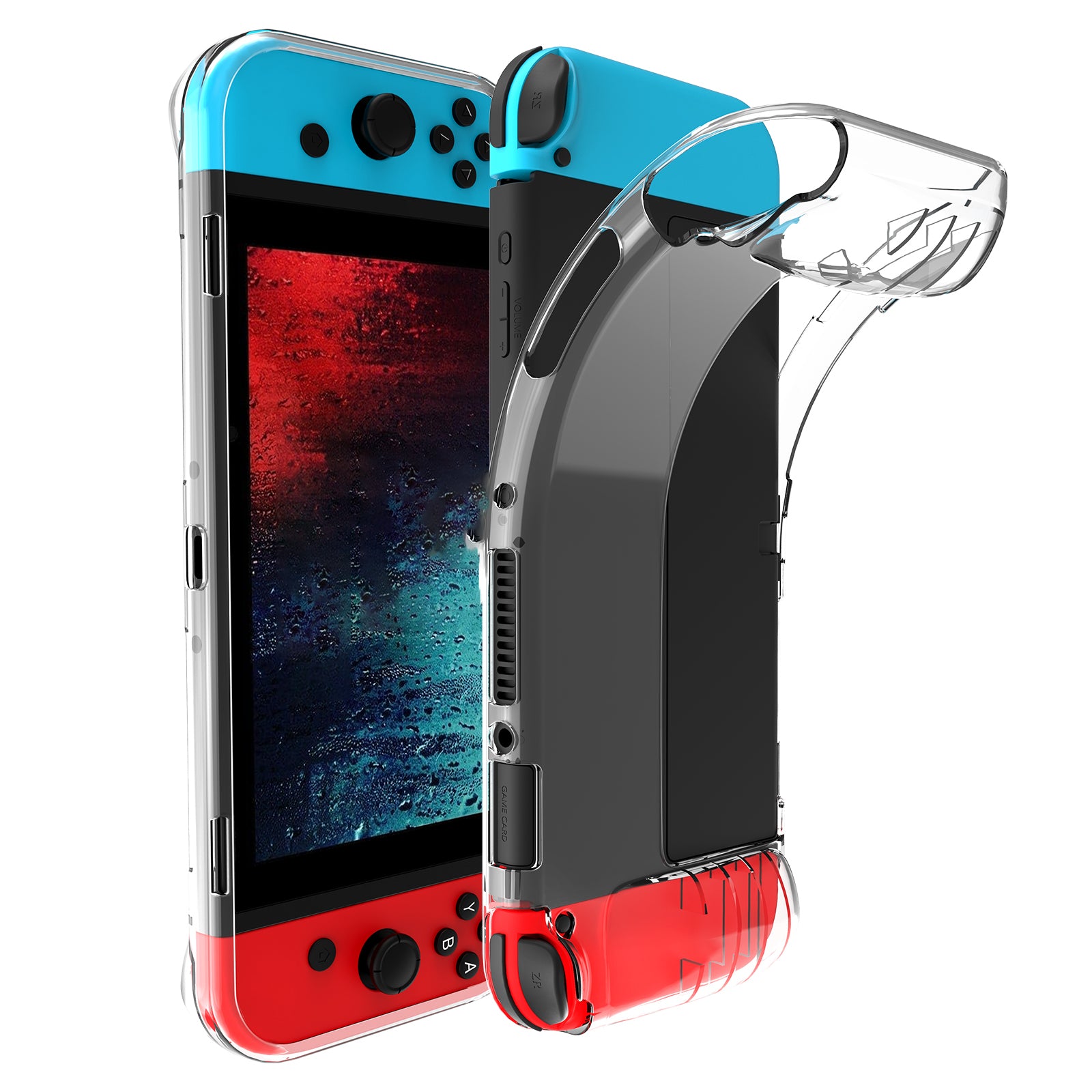 Transparent Soft TPU Protective Cover Game Console Controller Case for Nintendo Switch Oled Transparent Soft TPU Protective Cover Game Console Controller Case for Nintendo Switch Oled